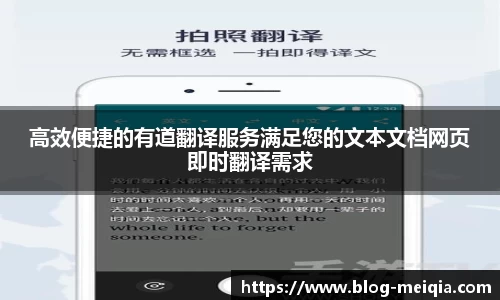 高效便捷的有道翻译服务满足您的文本文档网页即时翻译需求
